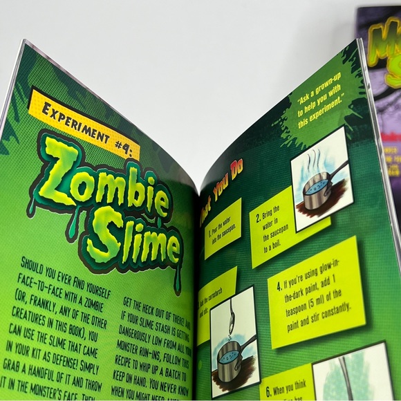 Monster Science Kit and Book By Scholastic. 4 Experiments to perform! - Picture 12 of 15